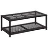 vidaXL Klupa za obuću crna 80 x 40 x 30 cm od poliratana