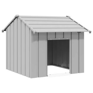 vidaXL Kućica za pse s krovom 85x107x81 cm pocinčani čelik