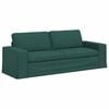 vidaXL Sofa Tamnozelena 222 x 80 x 82 cm tkanina