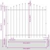 vidaXL Vrtna Ograda Bijelo 1360 x 125 cm