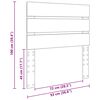 vidaXL Uzglavlje Crni hrast 100 cm Konstruirano drvo