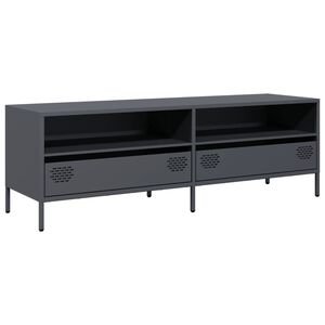 vidaXL TV ormarić antracit 135 x 39 x 43,5 cm hladno valjani čelik