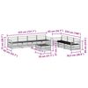 vidaXL Set vanjskih sofa 8 pcs Prirodna
