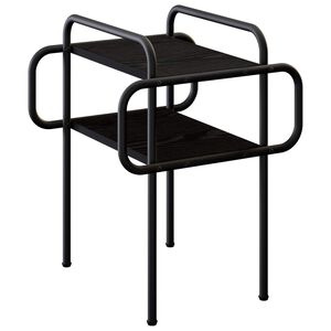 vidaXL Stolić za kavu Crni hrast 40 x 40 x 51 cm Konstruirano drvo