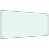 vidaXL Kuhinjska za&scaron;tita od prskanja mliječna 120 x 60 cm kaljeno staklo