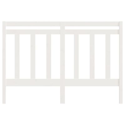 vidaXL Uzglavlje za krevet bijelo 156 x 4 x 100 cm od masivne borovine