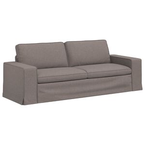 vidaXL Sofa Sivo-smeđa 222 x 80 x 82 cm tkanina