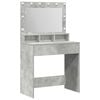 vidaXL Toaletni stol Betonski sivi 78,5 x 41 x 135 cm