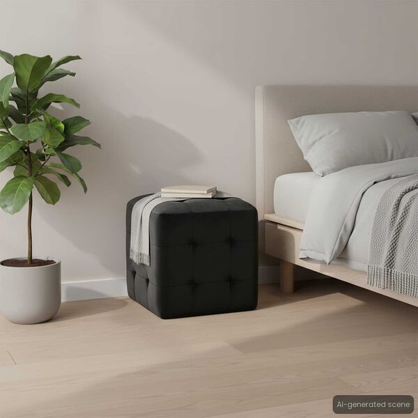 vidaXL Noćni ormarići 2 kom crni 30 x 30 x 30 cm od baršunaste tkanine