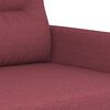 vidaXL 3-dijelni set sofa s jastucima crvena boja vina od tkanine