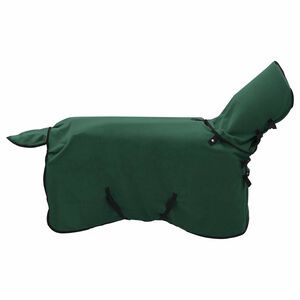 vidaXL Pokrivač za konje Cjela tamno zelena 75 cm Poliester Fleece