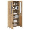 vidaXL Highboard Umjetnički hrast 69,5 x 34 x 180 cm Konstruirano drvo