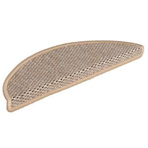 vidaXL Samoljepljivi otirači za stepenice 15 kom 56x17x3 cm svjetlobež