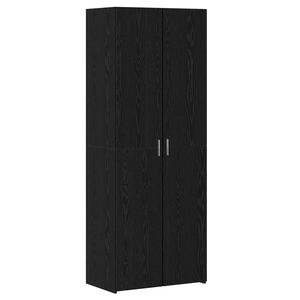 vidaXL Highboard Crni hrast 70 x 42.5 x 185 cm Konstruirano drvo