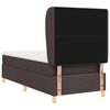 vidaXL Krevet s opruga kutije Tamno smeđa 190 x 90 cm tkanina