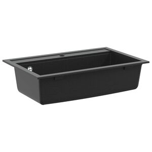 vidaXL Umivaonik Granit 795 x 505 mm Crna