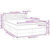 vidaXL Box Spring krevet s madracem tamno sivi 140x220 cm samt