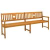 vidaXL Vanjska klupa Prirodna 220 x 55,5 x 90 cm Čvrsto drvo akacije