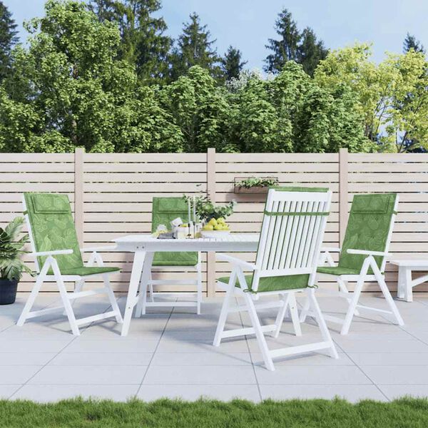 vidaXL Jastuci za visoku stolicu 4 kom uzorak lišća od tkanine Oxford