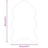 vidaXL Faux Rabbit Fur Rug Olite Antracit 50 x 80 cm Poliester