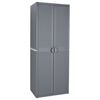 vidaXL Vrtni ormarić za pohranu sivi 65 x 45 x 172 cm PP ratan