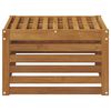 vidaXL Vanjski otoman Čvrsto drvo akacije Prirodna 59 x 59 x 37 cm