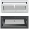 vidaXL Prozor za podrum RISOR 90 x 40 cm PVC i prozirno obično staklo