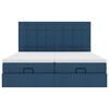 vidaXL Otomanski okvir kreveta s madracima plavi 180x200cm od tkanine