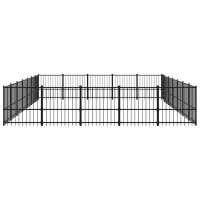 vidaXL Vanjski kavez za pse čelični 32,93 m²