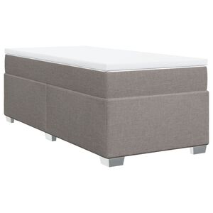 vidaXL Krevet s oprugama i madracem smeđesivi 80x200 cm od tkanine