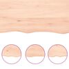 vidaXL Zidna polica 40x30x(2-4) cm neobrađena masivna hrastovina