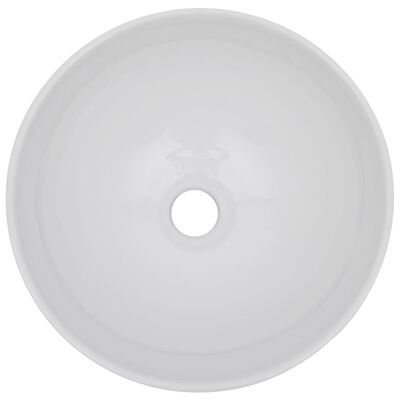 vidaXL Dvodijelni set kupaonskog namještaja keramički bijeli