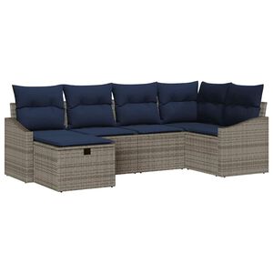 vidaXL Set sofe s jastukom 3 pcs poliratan