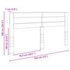 vidaXL Uzglavlje Bijelo 180 cm Konstruirano drvo