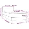 vidaXL Box spring krevet s madracem tamnoplavi 80 x 200 cm bar&scaron;unasti
