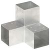 vidaXL Spojnik za stupove u Y-obliku od pocinčanog metala 101 x 101 mm