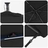 vidaXL Samostojeći banana suncobran Crna 294 x 200 x 254 cm