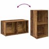 vidaXL Set TV komoda Zidne 2 pcs Staro drvo 72 x 35 x 36,5 cm
