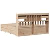 vidaXL Krevet s regalom za knjige bez madraca 180x200 cm od borovine