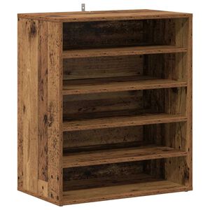 vidaXL Ormarić za cipele staro drvo 60x35x70 cm konstruirano drvo