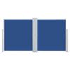vidaXL Uvlačiva bočna tenda 160 x 600 cm plava