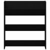 vidaXL Ormar za cipele Crni hrast 80 x 18 x 90 cm Konstruirano drvo