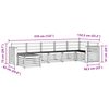 vidaXL Setovi sofa 7 pcs Prirodna Čvrsto drvo akacije