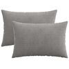vidaXL Presvlaka za jastuk 2 pcs HEERLEN Svjetlosiva 50 x 75 cm Kord