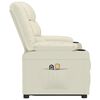 vidaXL Masažna fotelja na podizanje od umjetne kože krem