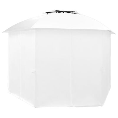 vidaXL Vrtni šator sa zavjesama 360 x 312 x 265 cm bijeli 180 g/m²