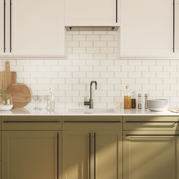 vidaXL Ručke za ormarić 20 kom crne 480 mm od nehrđajućeg čelika