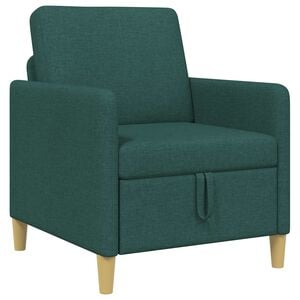 vidaXL Sofa s pohranom Tamnozelena 72 x 78 x 87 cm Poliester