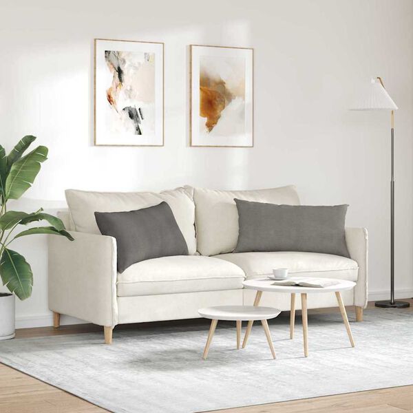 vidaXL Jastučići za sofu 2 pcs Svijetlo siva 80 x 40 cm