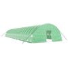 vidaXL Plastenik s čeličnim okvirom zeleni 132 m&sup2; 22 x 6 x 2,85 m